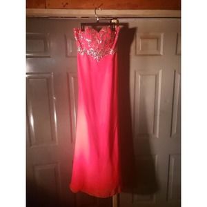 Hot Pink Formal Prom or Wedding Dress size 10